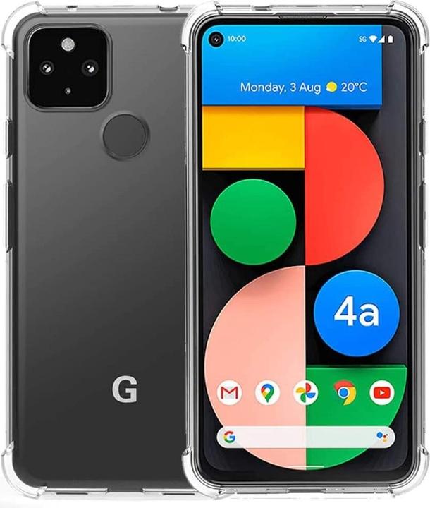Produktbild Screenguard Google Pixel 4a 5G Hülle Crystal Soft Airbag Bumper (Google Pixel 4a 5G)