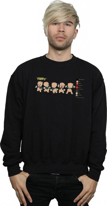 Immagine prodotto Looney Tunes Porky Pig Colour Code Felpa Uomo (XXL)