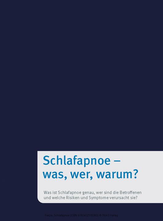 Produktbild Schlafapnoe (Deutsch, Fietze, Ingo, 2024)