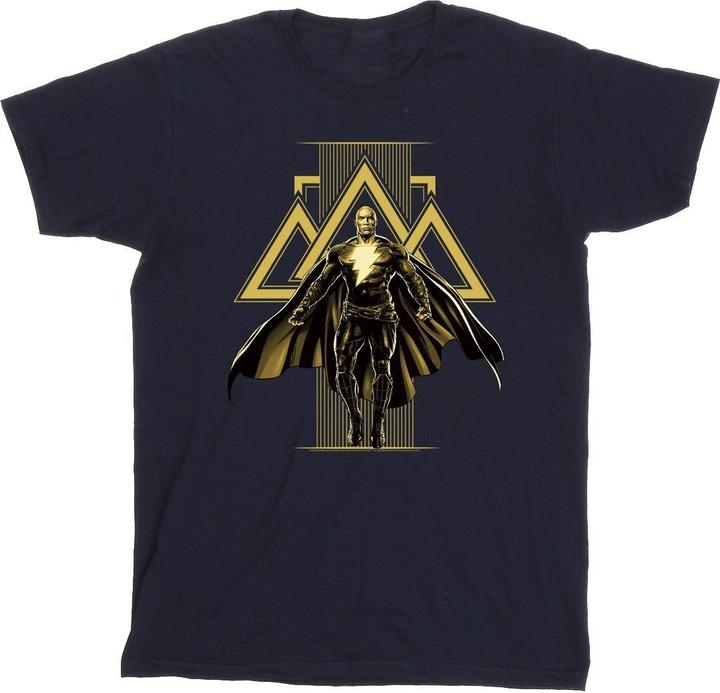Actual product image Boys Black Adam Rising Golden Symbols T-Shirt (140, 146)