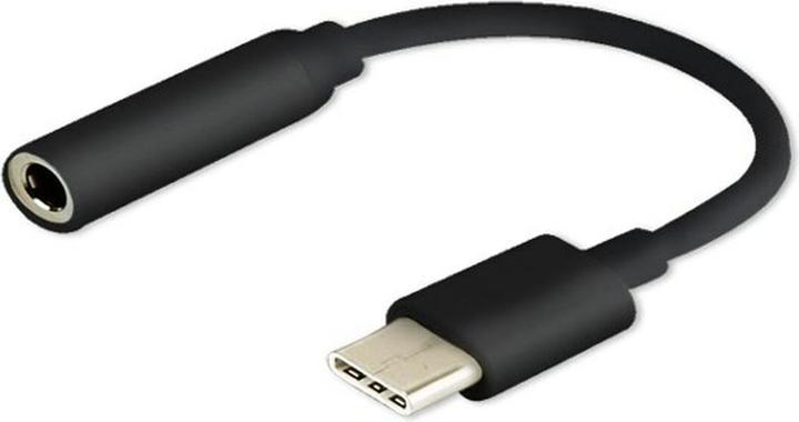 Produktbild Savio Adapter Audio – USB Typ 3.1 C (M) – Klinkenstecker 3 5mm (F) – Schwarz AK-35B (0.12 m, USB)