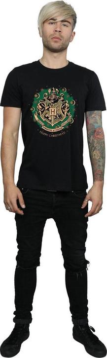 Image du produit T-shirt de Noël en coton avec couronnes de fleurs (M)