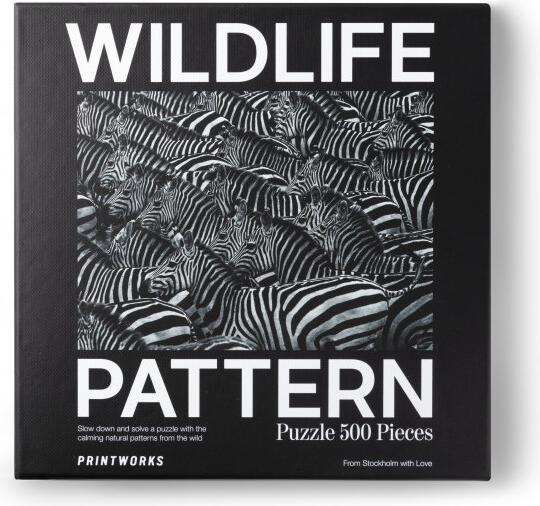 Produktbild Helvetiq Puzzle Zebra, Wildlife Pattern (500 Teile)