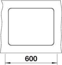 Produktbild Blanco ETAGON 500-F | SILGRANIT tartufo | Einbauart: Flächenbündig | ohne Ablauffernbedienung, mit Z (52.70 cm, 42.70 cm)