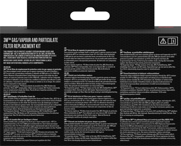 Produktbild 3M Filterkit Pestizid (A2, A2P3, P3, 2 x)