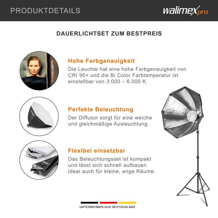 Produktbild Walimex pro LED 60W Octagon (Schirmreflektor, 65 cm)