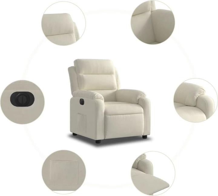 Immagine prodotto VidaXL Sedia reclinabile in velluto elettrico