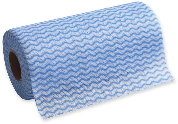 Actual product image Hygoclean Spl- & cleaning cloth ECO, on roll, blue (50 pcs.)