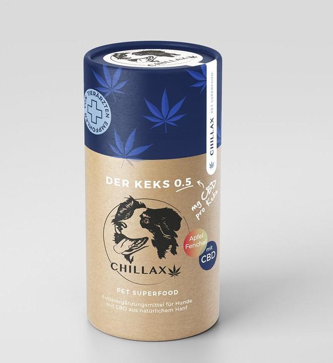 Produktbild Chillax Hund CBD-Keks 0.5mg Fenchel (Senior, Adult, Junior, 1 Stk., 180 g)