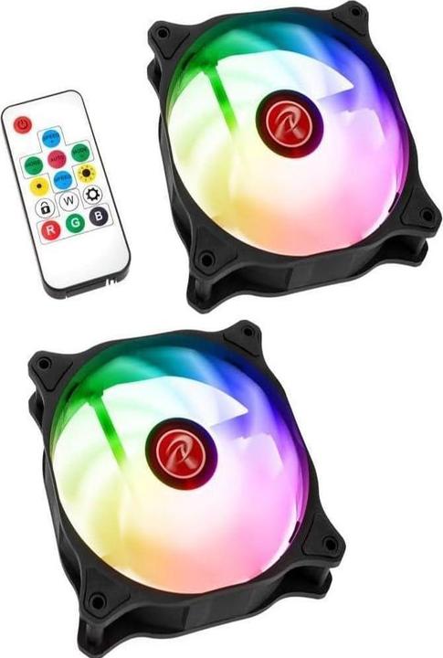 Immagine prodotto Raijintek EOS 12 RBW ADD fan, set di 2 incl. controller (120 mm, 2 x)