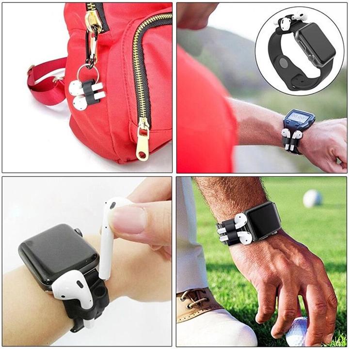 Actual product image PhoneLook Airpods holder made of silicone to prevent loss for the