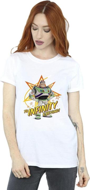 Actual product image Disney Womens/Ladies Toy Story Buzz To Infinity Cotton Boyfriend T-Shirt (XL)