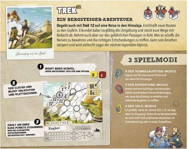 Actual product image Asmodée Trek 12 - Card Game, for 1-50 players, from 8 years (DE edition) (German)