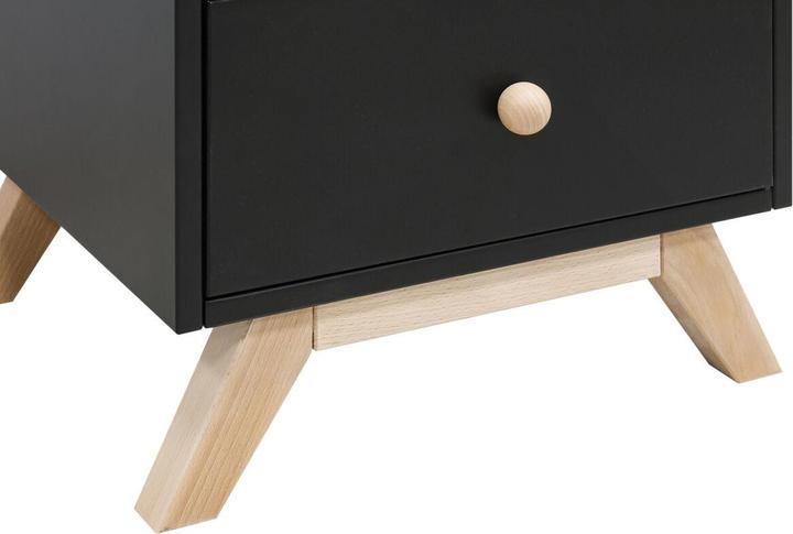 Produktbild Bopita Nachtisch Nora Mattschwarz/Natur