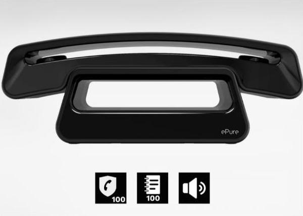 Immagine prodotto Alcatel Epure Iconic nero - Telefono cordless DECT di design facile da usare, con funzione vivavoce