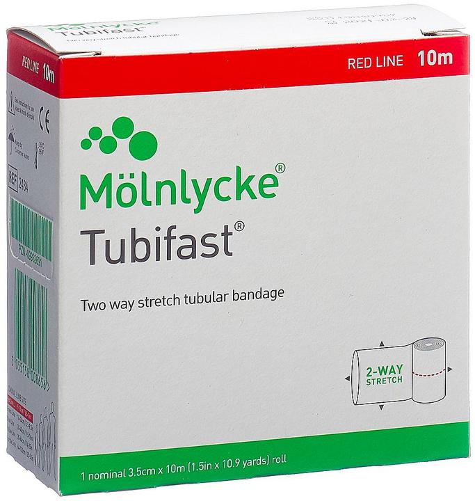 Produktbild Mölnlycke Schlauchbandage rot, 3.5 cm x 10 m
