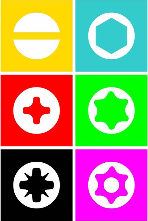 Image du produit HAZET Jeu d'embouts-tournevis (bits) 2240N/51 ∙ Hexagone massif 6,3 (1/4 pouce) ∙ Profil Pozidriv P… (C 6.3)