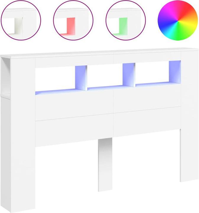 Produktbild VidaXL LED-Kopfteil (160 x 18.5 x 103.5 cm)