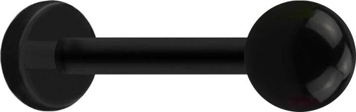 Produktbild Star Piercing Micro Labret schwarz mit Kugel schwarz (ohne Messing, Acryl)