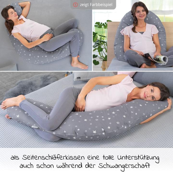 Image du produit Theraline Coussin d'allaitement "The Original" avec rembourrage en fibres creuses de polyester, y compris la (38 cm)