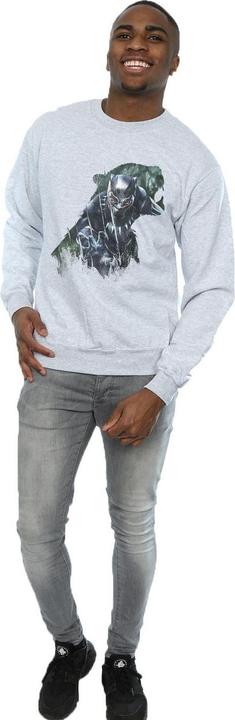 Produktbild Schwarzer Panther Wild Silhouette Baumwolle Sweatshirt (3XL)