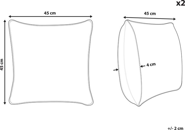 Produktbild Beliani Hazel (45 x 45 cm)