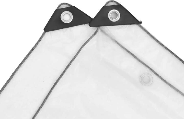 Produktbild VidaXL Transparente Plane mit Ösen 4x4 m Polyethylen durchsichtige Plane (400 x 400 cm)