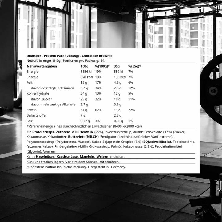Produktbild Inkospor Protein Pack (Schokolade, 24 Stk., 840 g)