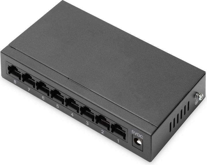 Produktbild Digitus 8-Port Gigabit Switch, Desktop, Unmanaged, Metallgehäuse (8 Ports)