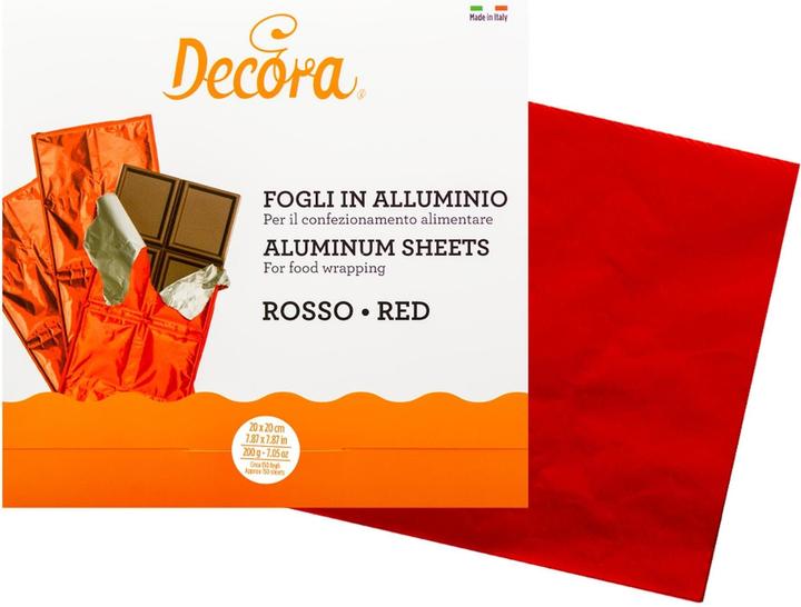 Image du produit Decora Feuille d'aluminium pour tablettes de chocolat Vert (150 x)