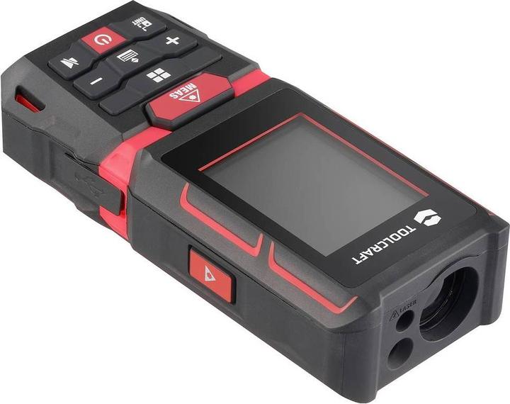 Actual product image Toolcraft Laser rangefinder Li-ion battery 60 m (60 m, 630 nm)