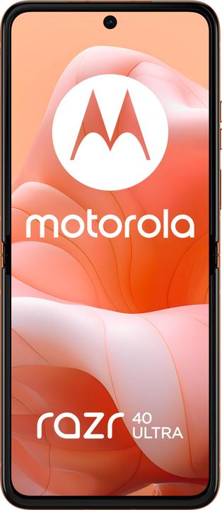 Actual product image Motorola Razr 40 Ultra Orange (256 GB, Peach Fuzz, 6.90", SIM + eSIM, 12.58 Mpx, 5G)