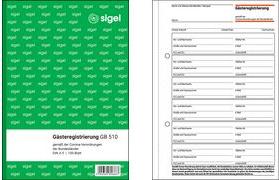 Immagine prodotto Sigel Modulo di registrazione degli ospiti Libro GB510 (100 x)