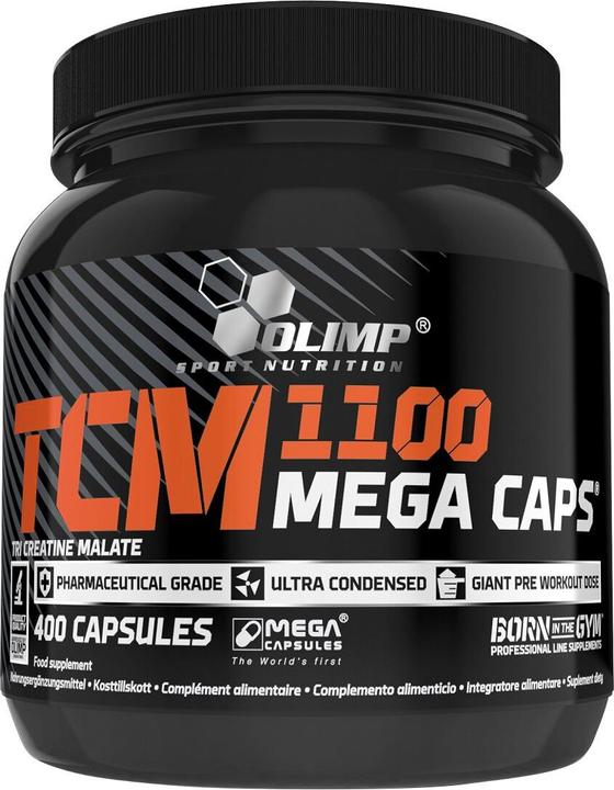 Olimp Sport Nutrition Tri-Créatine Malate (TCM) 1100 Mega (400 pièce(s), Capsules, 400 g)