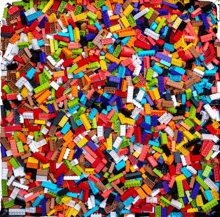 Immagine prodotto LEGO Mattoni colori misti - 400 gr. - circa 1.000 pezzi - Miscela di mattoni colorati di base - NOVITÀ (Accessori LEGO)