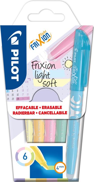 Produktbild Pilot FriXion Light Soft (Mehrfarbig, 4 mm, 6 x)