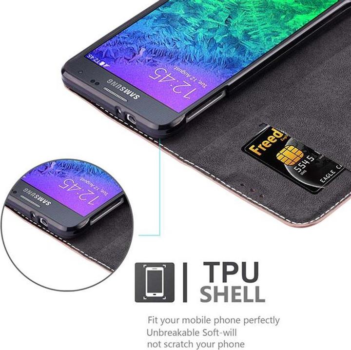 Actual product image Cadorabo Book X Wallet Cover (Samsung Galaxy Alpha)