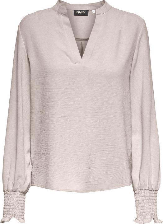 Only Coupe normale Col rond Manches smockées Manches volumineuses Top Top