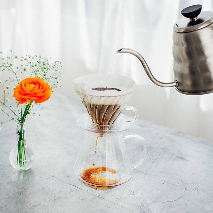 Image du produit Hario V60 Glass Brewing Kit - Set Glass Brewer + Server + Filter (0.60 l)
