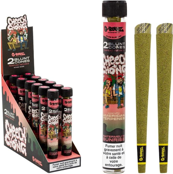 Immagine prodotto G-Rollz Coni prerollati Turpenten Infusion, Watermelon Sunrise, 2 pezzi.