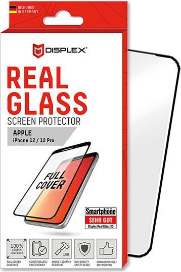 Immagine prodotto Displex Real Glass, Full Cover Panzerglas (1 Pezzo/i, Apple iPhone 12, Realme 12 Pro+)