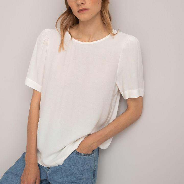 Produktbild La Redoute Collections Bluse mit rundem Ausschnitt (40)