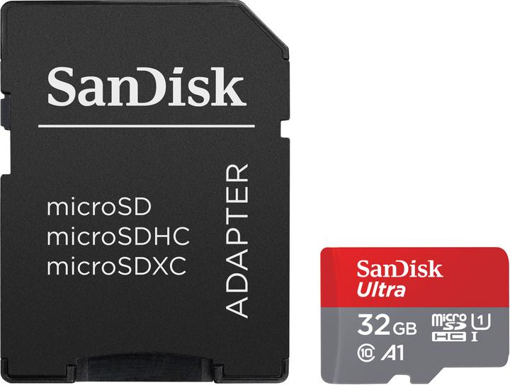 Immagine prodotto SanDisk Ultra mit Adapter (32 GB, microSDHC, U1, UHS-I)