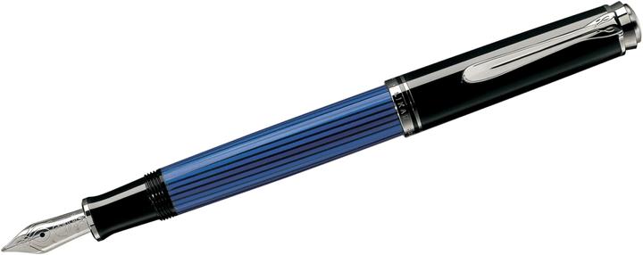 Produktbild Pelikan Füllhalter M405 Schwarz-Blau B Etui (Silber, Blau, Schwarz, 1 x)