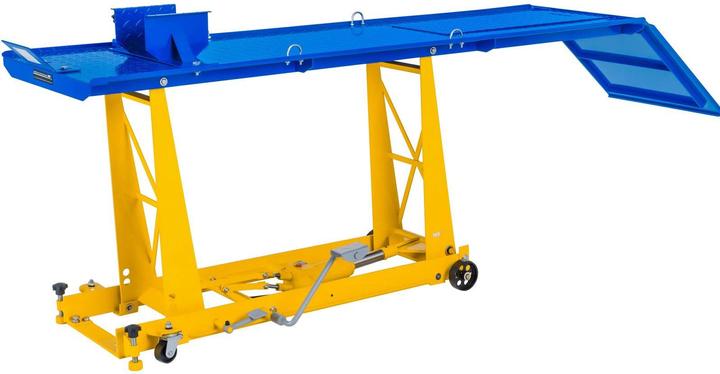 Produktbild MSW Motorradhebebühne 220 x 68 cm - Motorradheber Hebebühne Motorrad Motorradbühne