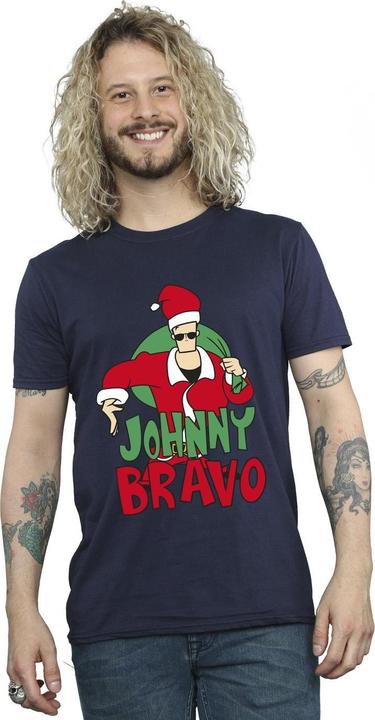 Actual product image Johnny Bravo Mens Johnny Christmas T-Shirt (M)