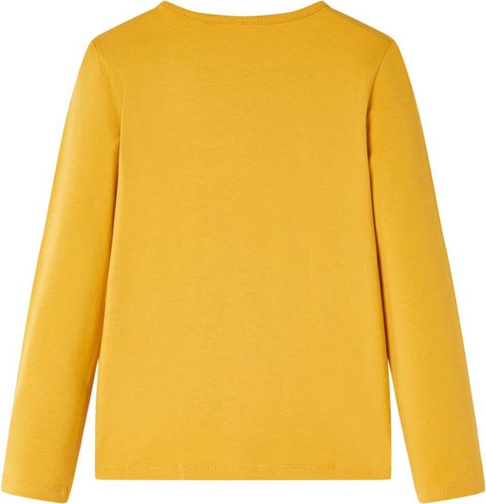 Image du produit VidaXL T-shirt manches longues enfant ocre foncé 104,Matériau : 95 (104)