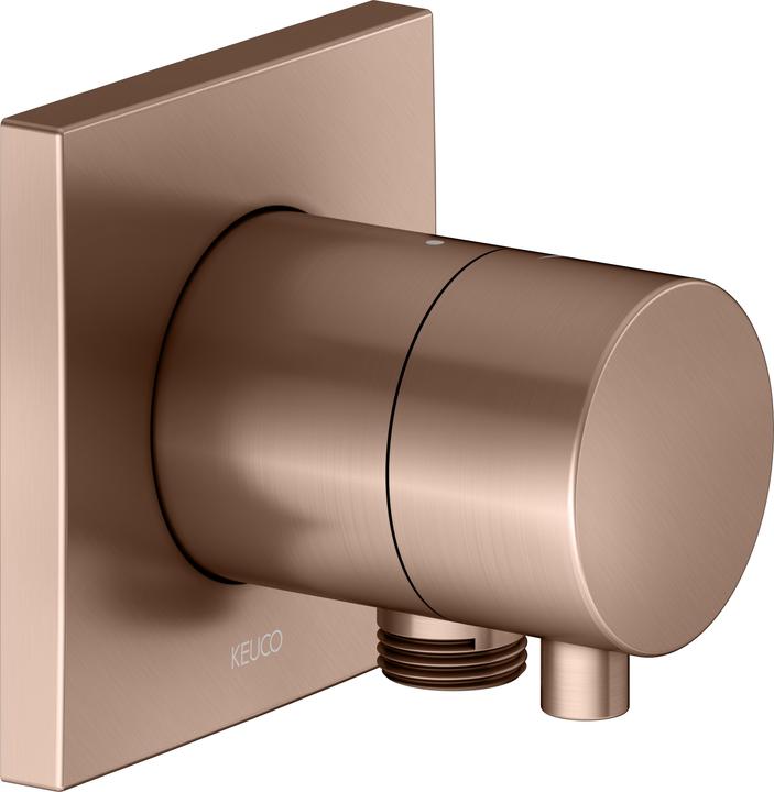 Produktbild Keuco IXMO Absperrventil UP für 1 Verbraucher mit Schlauchanschluss mit Comfort Griff, Rosette ecki
