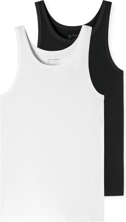 Schiesser 2er Pack 95/5 Organic Cotton Unterhemd / Tanktop