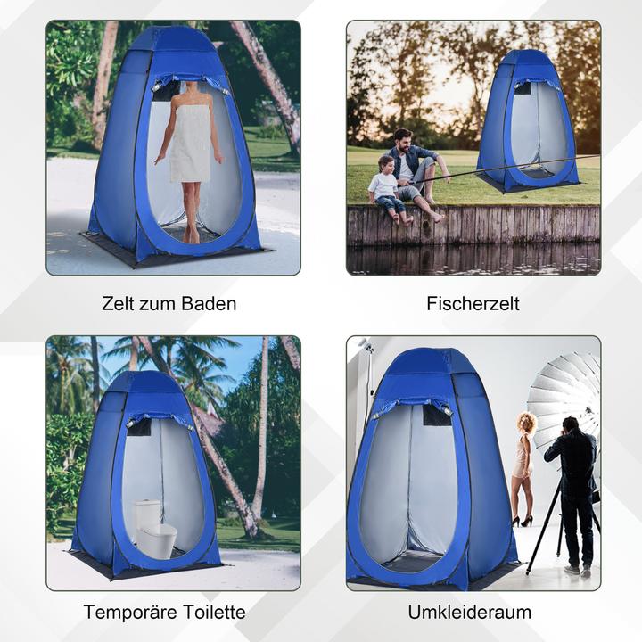 Image du produit Outsunny Tente de douche avec sac de transport (1.47 kg, 1 personne)